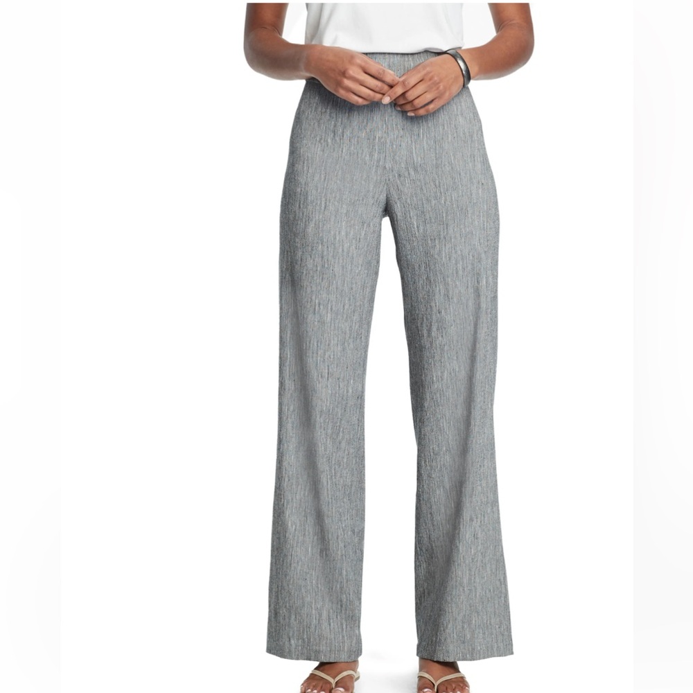 NIC+ZOE Here or There Pants Black Mix Size 16